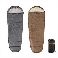 Saco de Dormir Tipo Momia Ultraligero de Poliéster para las 4 Estaciones, Ecológico, Resistente al Viento, con Fibra Hueca, Impermeable, para Clima Frío