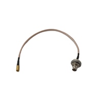 Cable coaxial RG179 de 75 ohmios con puente de 300mm BNC hembra Bulkhead SMB Mini Connector-Aislado con PTFE