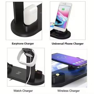 Top Seller 6 in 1 Multifunction Wireless Fast Phone Charger 4 in 1 Wireless Charger 15W for Cell Phone Watch - Product Image 5