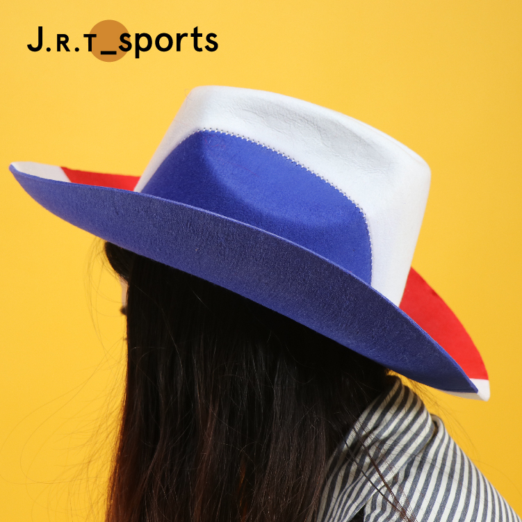 Высококачественная ковбойская шляпа JRT с национальным флагом на заказ