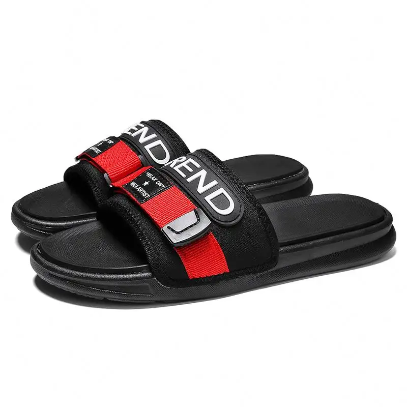 Sandalias moldeables con calor para mujer, chanclas de cuero con deslizamiento bajo montaje, zapatillas de marca de diseñador