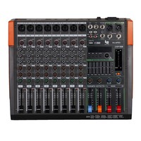 Console de mixage 8/12 canaux avec double effets DSP 99, USB, Bluetooth, réverbération sans fil et haut-parleur de performance