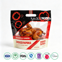 Sachet alimentaire pour poulet rôti à emporter, qualité alimentaire, résistant à la chaleur, en CPP, compatible micro-ondes, anti-buée, avec fermeture éclair refermable