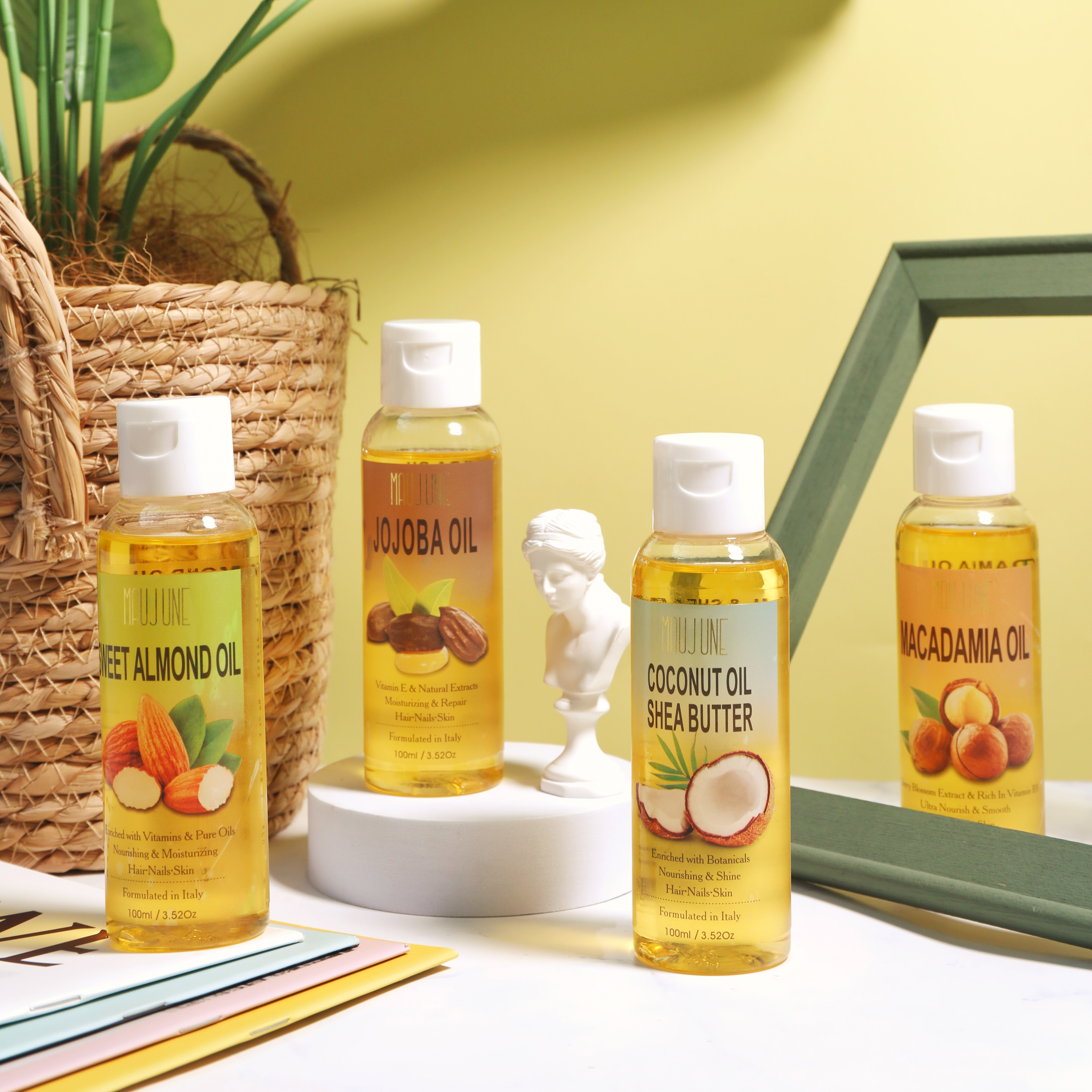 OEM органическое масло для волос на лице, увлажняющее эфирное масло из чистого сладкого миндаля для массажа