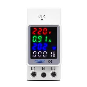 TOMZN 4IN1 Din Rail AC 110V 220V 100A เครื่องวัดแรงดันไฟฟ้ากระแสไฟฟ้า KWH เครื่องวัดพลังงานไฟฟ้า โวลต์ <span class=keywords><strong>แอมป์</strong></span> โวลต์มิเตอร์ แอมมิเตอร์ วัตต์มิเตอร์ - Product Image 6