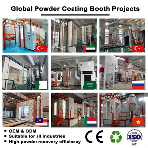 Línea de producción de equipos de recubrimiento en polvo de alta eficiencia Cabina de sistema de pulverización electrostática de ciclón pequeño - Product Image 4