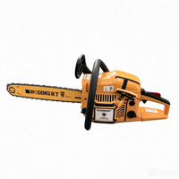 Tronçonneuse à essence 54,5 cm³ avec guide-chaîne de 18 pouces W9075 2,6 kW, machine de coupe portable