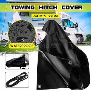 Cubierta Protectora Impermeable de PVC Negra, Roja y Azul para Conector de Gancho de Remolque de Coche, para Caravana, Protección Contra el Polvo - Product Image 1