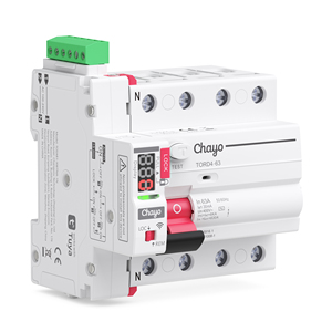 Interruptor <span class=keywords><strong>Diferencial</strong></span> Inteligente Tuya <span class=keywords><strong>WiFi</strong></span> Tipo AC RCCB con Reconexión Automática 2P 4P 16A 25A 40A 63A 30mA, Fabricante Chayo - Product Image 3
