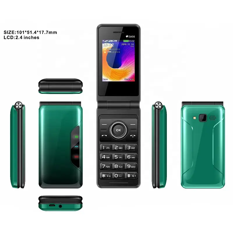 hot sale made in China low price flip mobile phone quad band with 2 sim cards