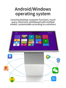 Moniteur tactile de 32 à 65 pouces, système de signalisation numérique Android 4K avec écran LCD, système de guidage tactile autonome pour hôpital - Product Image 4