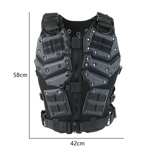 Gilet tactique d'entraînement sur le terrain CS de la vie réelle Style de mode en polyester imperméable avec sac de passionné de fermeture à glissière - Product Image 5