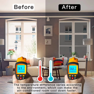 Film mince réfléchissant <span class=keywords><strong>solaire</strong></span> à effet miroir unidirectionnel, teinte claire, refroidissement, blocage du soleil, enroulable, pour la <span class=keywords><strong>protection</strong></span> des fenêtres en verre des bâtiments de bureaux et des maisons - Product Image 2