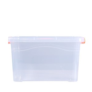 Clear Transparent Plastic Storage Containers Tote Bin Box with Lid