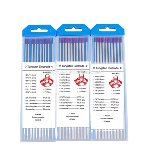 Chất lượng cao giá thấp zander WT20 đỏ đầu 1.6mm-4.0mm thorium vonfram điện cực cho Tig Hàn Phụ gia Oxit - Product Image 3