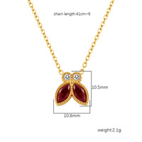 Ensemble de bijoux en zircon en acier inoxydable 304 Resoul pour femmes, boucles d'oreilles et pendentif papillon plaqués or, bijoux à porter au quotidien