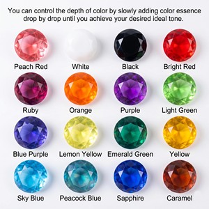 LEQU Happy And Fun - Tinte de Resina de 16 Colores para Hacer Joyas, Pigmento Epoxi Líquido de Alta Concentración para Manualidades y Arte DIY - Product Image 2