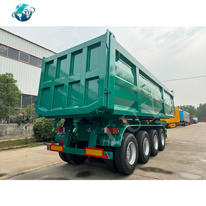 LUYI Alta calidad 4 ejes Cilindro hidráulico Camiones volquete Semirremolques 60 Ton 80 Ton Capacidad Robusto 60 Ton 80 Ton Camiones volquete - Product Image 2