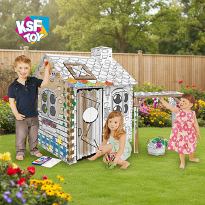 Puzzle 3D KSF per Dipingere Case, Giocattolo Creativo Fai-<span class=keywords><strong>da</strong></span>-Te per Bambini - Product Image 6