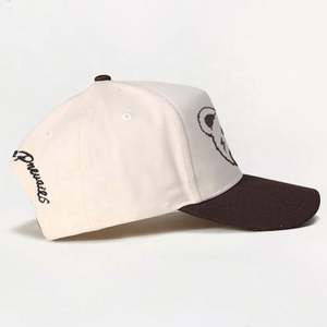 Gorra de Béisbol Deportiva con Bordado a Mano de Oso, Estilo Urbano, con Logotipo Personalizado, 100% Algodón, Ajustada - Product Image 5