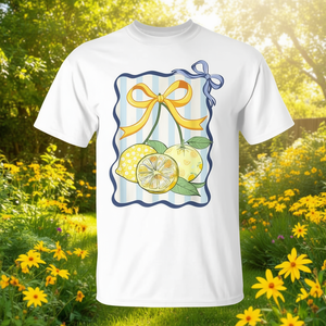 T-shirt d'été pour femme Lemon Coquette Bow, design tendance - Product Image 3
