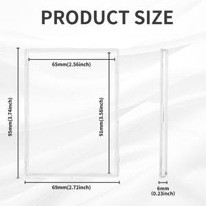 מגן כרטיס 35, מגן כרטיס בייסבול, מגן כרטיס אקרילי בעל כרטיס מסך ברור עבור משחק ספורט כדורגל - Product Image 5