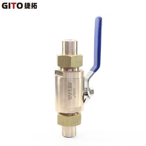 Vanne à boisseau sphérique manuelle haute pression en cupronickel B10, résistante à la corrosion et à l'eau de mer, pour eau et gaz, conception à soudure par emboîtement - Product Image 2