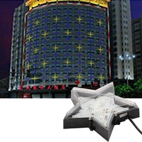 Source de lumière ponctuelle LED RVB 4W étanche IP65 pour l'extérieur Étoile à cinq branches dégradé multicolore pour paysage extérieur décoratif