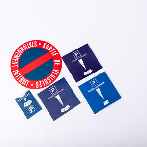 25cm No Parking Sticker Sign Board "Priere <span class=keywords><strong>de</strong></span> ne pas Stationner" Please do not Park - Sortie <span class=keywords><strong>de</strong></span> véhicules - Product Image 3