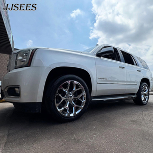Roues en chrome flocon de neige JJSEES 20 22 24 26 pouces 6x139.7 pour Chevrolet Silverado 1500 GMC Denali Cadillac <span class=keywords><strong>Escalade</strong></span> - Product Image 3