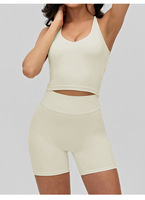 Deep V Longline Yoga Tank Top Cross Strap Back Removable Padded Medium Support Spandex/Nylon Sports Bra for Gym