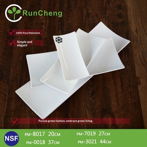 Plato Rectangular <span class=keywords><strong>de</strong></span> <span class=keywords><strong>Melamina</strong></span> Resistente, Diseño Clásico, Apto para Alimentos, Personalizable, para Comidas <span class=keywords><strong>de</strong></span> Hotel - Product Image 2