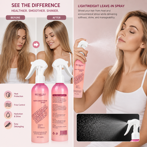 <span class=keywords><strong>Spray</strong></span> Capillaire Démêlant Sans Rinçage Anti-Frisottis et Nourrissant, Protection Thermique et Brillance, Stock en Gros pour OEM - Product Image 3