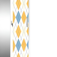 Armoire en acier imprimé avec portes coulissantes, miroir, placard métallique pour vêtements, rangement de chambre