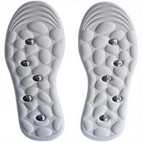 Semelles Magnétiques pour Chaussures Technologie 4D Cloud PU EVA Soutien de la Voûte Plantaire Orthopédique Soulagement de la Douleur Absorption des Chocs Mousse à Mémoire de Forme