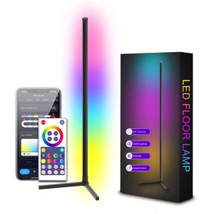 RGB Illusion Color Ambience Floor Lamp for Living Room Bedroom WIFI Wall Lamp Music Festival Play for Night <b>Lights</b> - Product Image 1