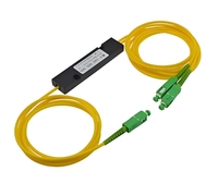 Séparateur optique PLC 1M 1x2 4 8 16 Cassettes de boîte ABS avec connecteur SC/APC séparateur de fibre de type boîte