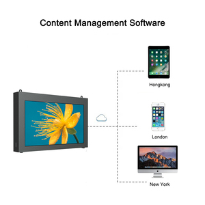 55 אינץ 'קיר רכוב עמיד למים ip65 dustproof 2500nits בהירות גבוהה 4k תצוגה חיצונית טלוויזיה - Product Image 4