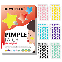 Patchs de boutons pour le visage, patchs d'acné hydrocolloïdes en forme d'étoile, patchs hydrocolloïdes pour couvrir l'autocollant de tache de Zits