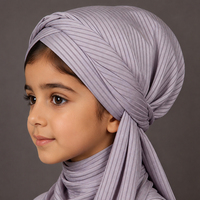 Expédition Rapide – Tissu en Mousseline de Polyester Léger et Respirant pour Foulard Enfant Fille, Idéal pour Tenue Islamique Quotidienne, Doux pour la Peau
