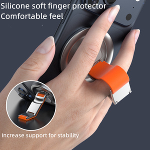 Travel 360 Rotating Fold Magnetic Aluminum Alloy holder Phone Grip Stand Universal soft Ring Stress Adjustable metal Bracket new - Product Image 6