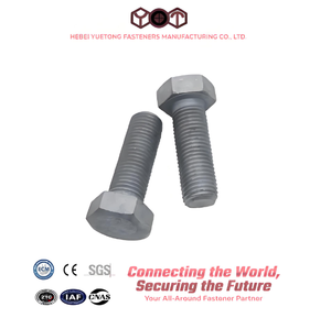 <span class=keywords><strong>Boulon</strong></span> hexagonal haute résistance HDG, grade 8.8 10.9, <span class=keywords><strong>boulon</strong></span> hexagonal en acier au carbone galvanisé à chaud, DIN933 - Product Image 1
