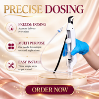 Injecteur de mésothérapie à pression négative 32/34G avec détection automatique, dispositif de stimulation cutanée à l'acide hyaluronique pour le visage, le cou et les mains, portable, blanchissant