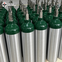 Газовый баллон высокого давления O2 Co2 медицинский кислородный алюминиевый баллон с клапаном поставка алюминиевая медицинская кислородная газовая бутылка