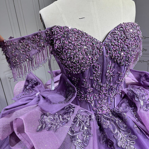 Lsmu178 Lavender Quinceanera Dresses 3D <b>Flowers</b> Appliques <b>Sweet</b> 16 Princess Vestidos De 15 Anos Prom Party Gowns Jancember - Product Image 3