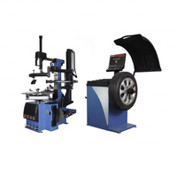 Ensemble complet d'équipements de montage de roues de voiture entièrement automatique, équilibreuse de roues, démonte-pneus, combinaison de machines, élévateur Huandyn HD-660 250W LED