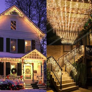 Guirnalda de Luces LED de Navidad para Exteriores, Conectable, 300 LED, 8 Funciones de Iluminación, Decoración para Bodas, Hoteles y Salones - Product Image 6