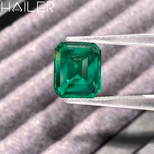 Esmeraldas Colombianas con Corte <span class=keywords><strong>Esmeralda</strong></span>, con Inclusiones, <span class=keywords><strong>Esmeralda</strong></span> Verde Hidrotermal de Laboratorio, Piedra Preciosa al por Mayor - Product Image 2