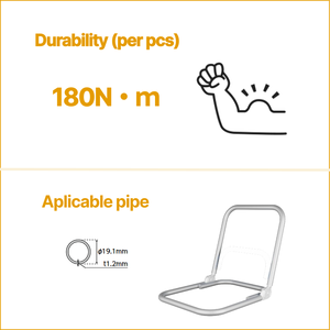 Mécanisme d'inclinaison à 16 degrés pour meubles à structure tubulaire - KDS-1.2-6S - Product Image 2