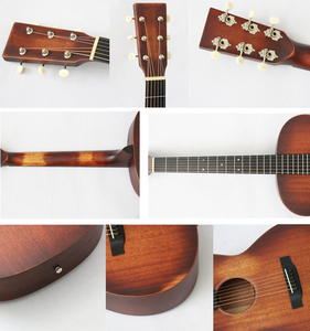 Instrumentos Musicales de Alta Calidad, Guitarra Acústica de 40 Pulgadas con Tapa y Fondo/Lados de Caoba Sólida, con Mástil de Caoba - Product Image 6
